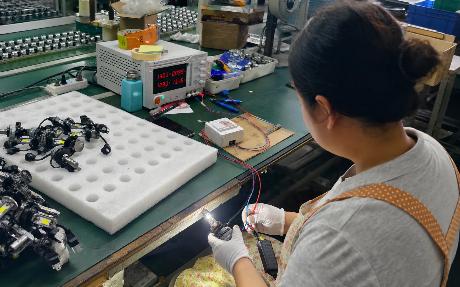 Integrating sphere photometric test
