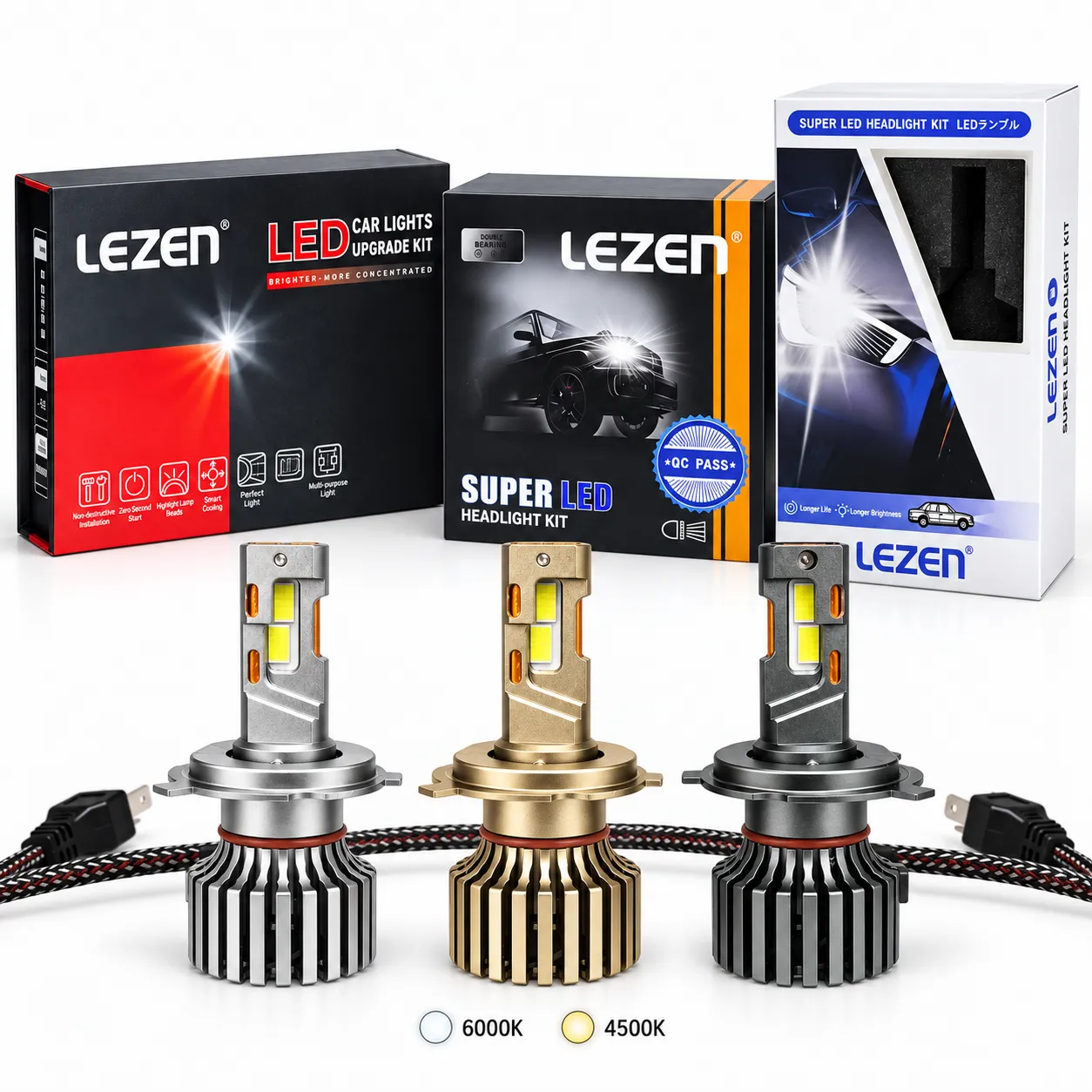 LEZEN automotive LED bulb packaging options
